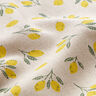 Tkanina dekoracyjna half panama, mini cytryny – żółć/naturalny,  thumbnail number 2