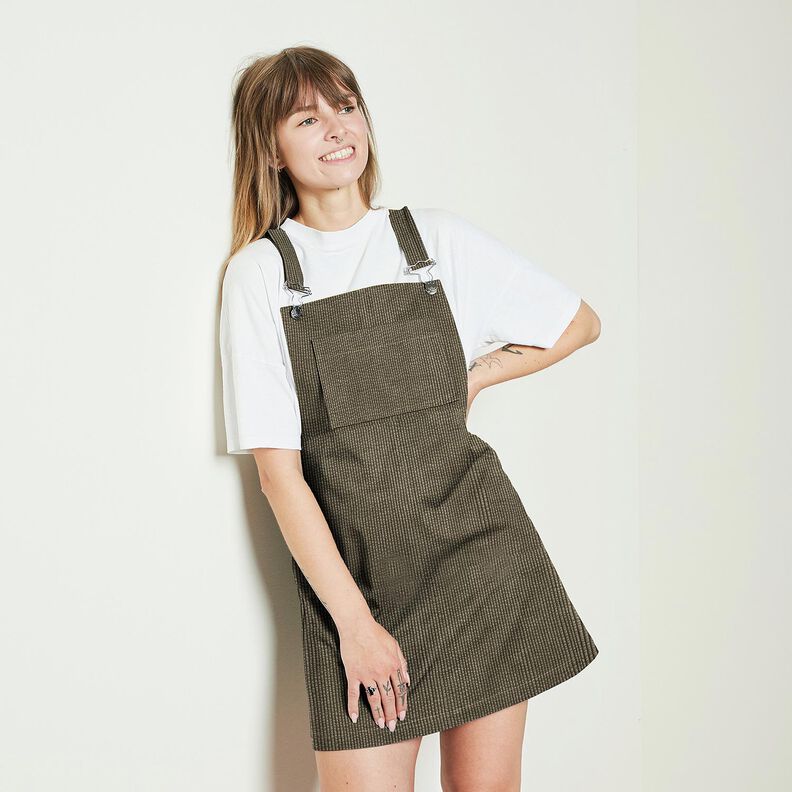 Sztruks szeroki Bubble Jednokol – ciemna pinia,  image number 8