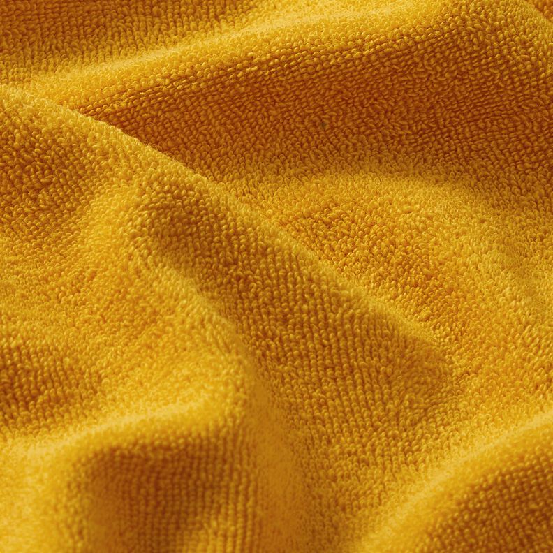 Tkanina frotte Strecz Jednokol – żółty curry,  image number 2