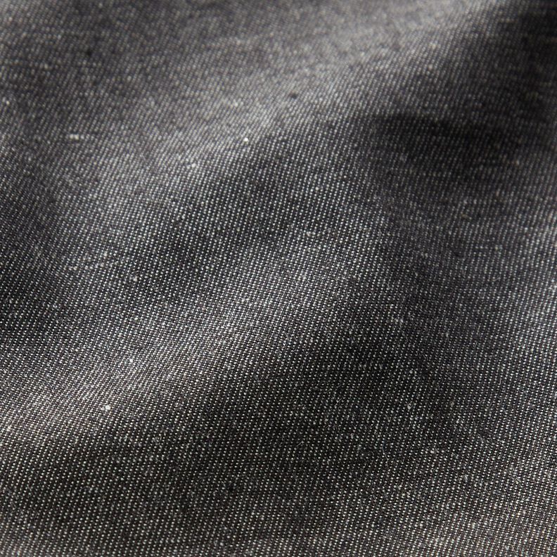 Lekki denim bawełniany – czerń,  image number 2