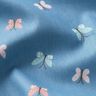 GOTS Popelina bawełniana motyle – niebieski brylantowy,  thumbnail number 2