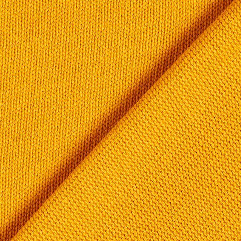 Dzianina swetrowa bawełniana – żółty curry,  image number 3