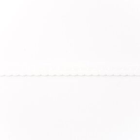 Elastyczna lamówka Koronka [12 mm] – biel, 