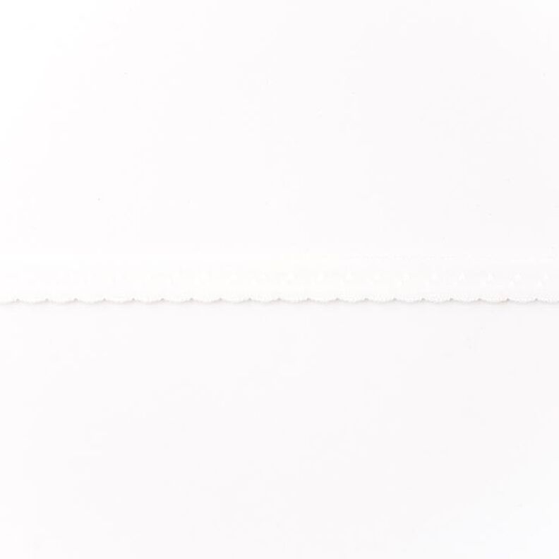 Elastyczna lamówka Koronka [12 mm] – biel,  image number 1