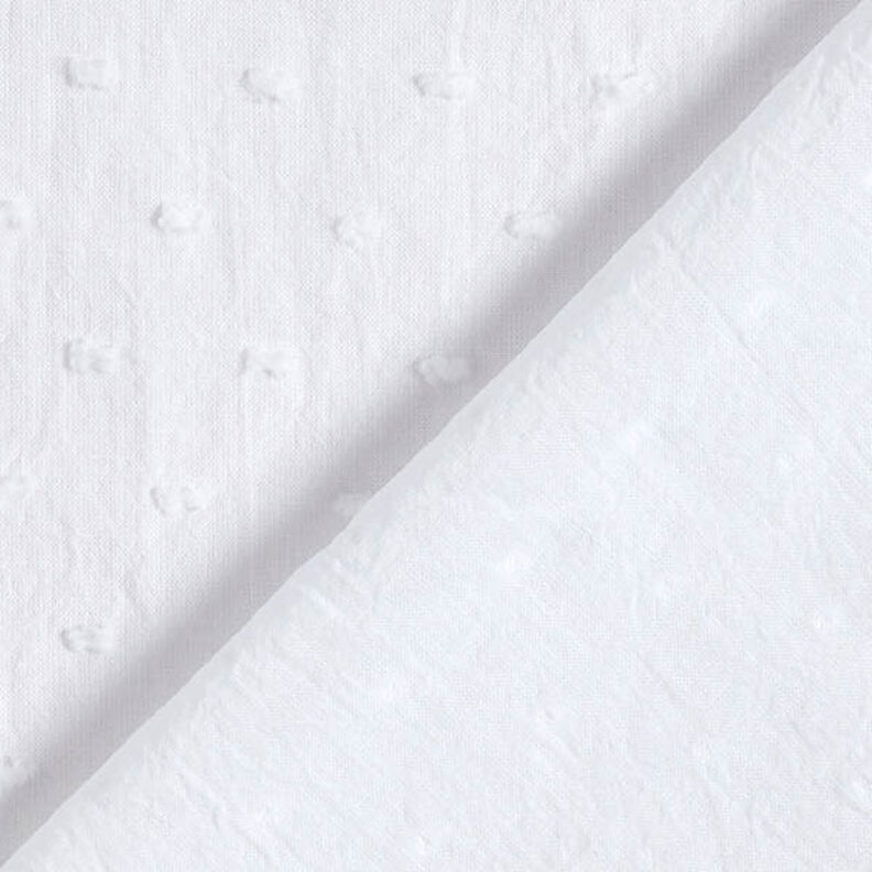Batyst bawełniany dobby – biel,  image number 4