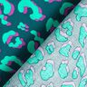 Bawełna powlekana abstrakcyjna panterka | Poppy Fabrics – petrol/lilia,  thumbnail number 4