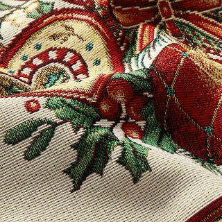 Panel dekoracyjny Gobelin dekoracje na Boże Narodzenie – czerwień karminowa, 
