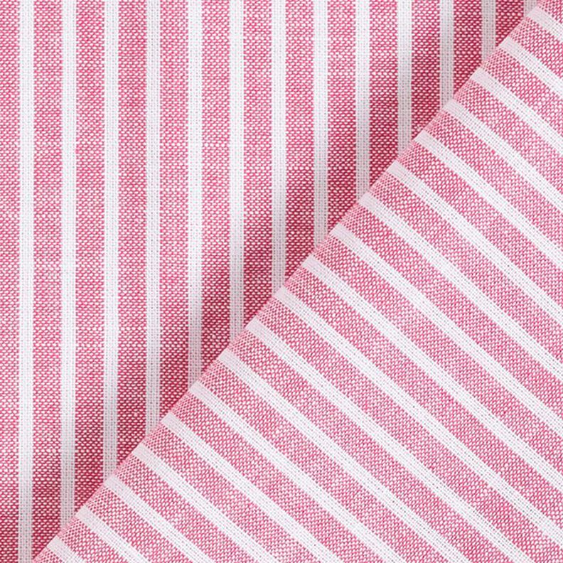 Mieszanka bawełny i lnu w podłużne paski – pink/biel,  image number 4