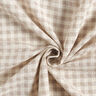 Tkanina bawełniana ze strukturą w kratkę – biel/nerkowiec,  thumbnail number 4