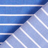 Wiskoza strecz z błyszczącymi paskami – błękit/biel,  thumbnail number 4
