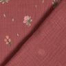Muślin / Tkanina double crinkle delikatne kwiatuszki | by Poppy – burgund,  thumbnail number 4