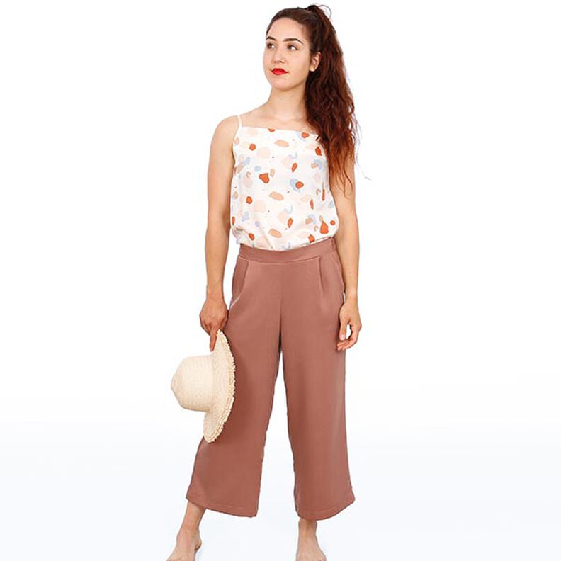 FRAU HEDDA - spodnie kuloty z szeroką nogawką i gumką w pasie, Studio Schnittreif | XS - XXL,  image number 3