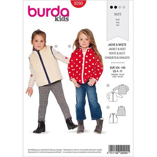 Casaco, Burda 9290 | 104-146, 