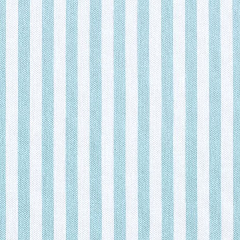 Tkanin dekoracyjna Half panama podłużne pasy – błękit morski/biel,  image number 1
