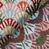 Tkanin dekoracyjna Gobelin małe wachlarze – jasnobeżowy/zieleń,  thumbnail number 4