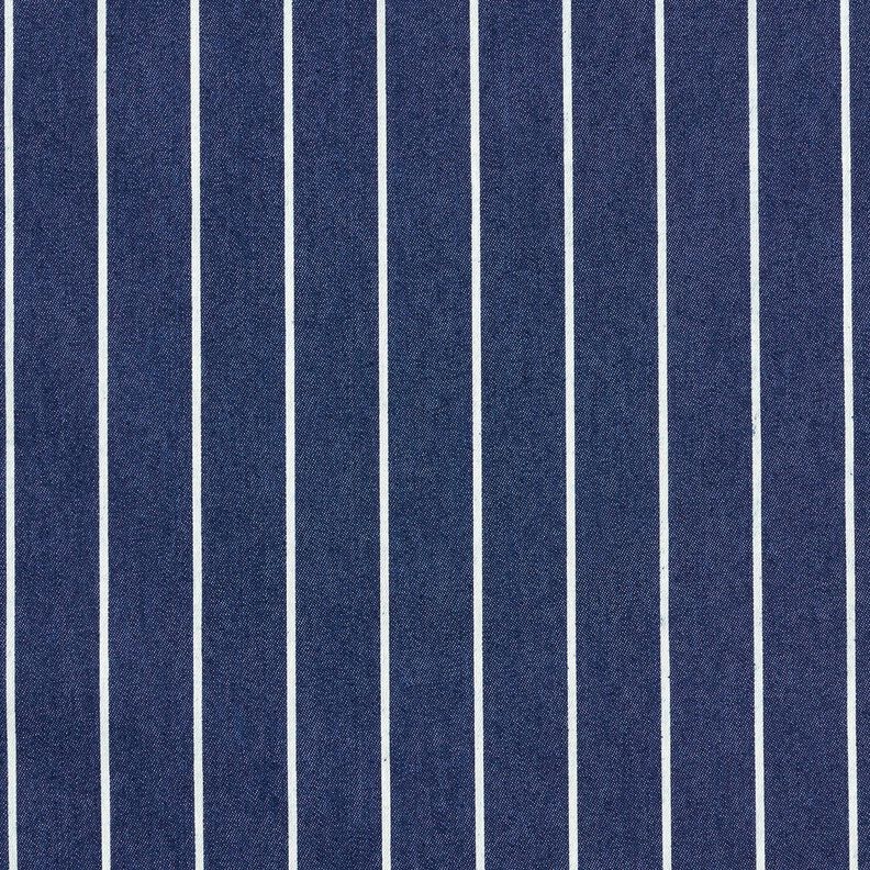 Chambray paski – granat/mleczna biel,  image number 1
