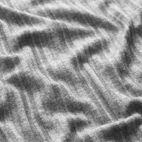 Dzianina prążkowana Melanż – jasnoszary, 