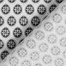 Tkanina bawełniana kreton Ornamenty na płytkach – szary/antracyt,  thumbnail number 4