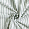 Muślin / Tkanina double crinkle Materiał dwustronny paski – zieleń trzcinowa/biel,  thumbnail number 4