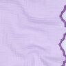 Muślin / Tkanina double crinkle dwustronna zakrzywiona krawędź  | Poppy Fabrics – liliowy/czerwona,  thumbnail number 2