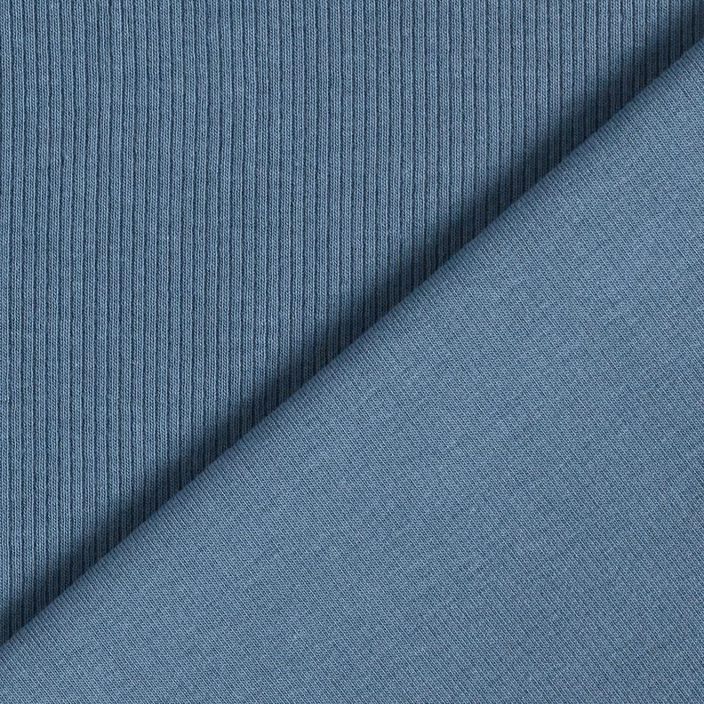 Dżersej prążkowany drobne prążki 2-1-1-1 – dżins,  image number 3