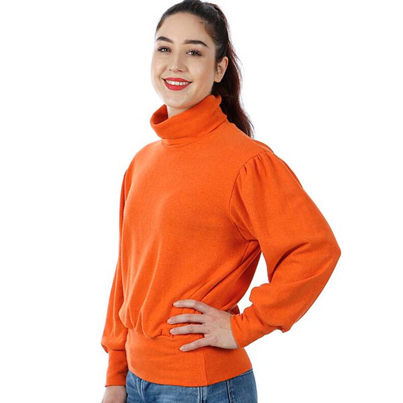 KOBIETA OKE sweter z marszczonymi rękawami i szerokimi mankietami | Studio Przycięcie na wymiar |,  image number 4