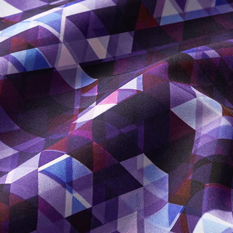 Softshell kolorowe trójkąty nadruk cyfrowy – winogronowy,  image number 3