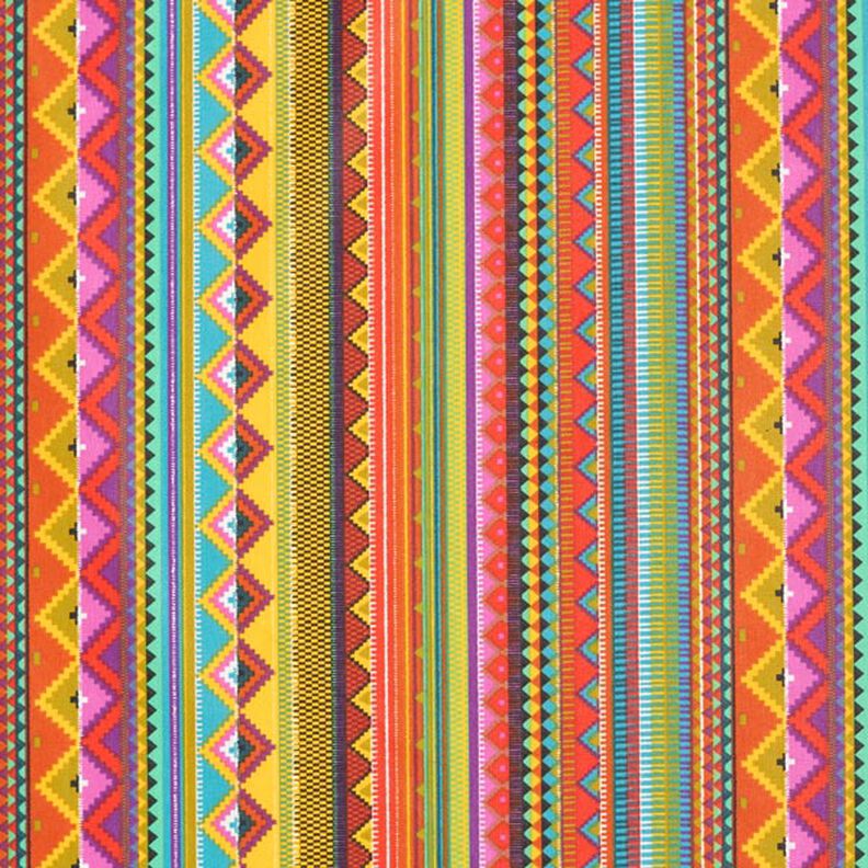 Bawełna powlekana paski etno – wzór Inków,  image number 1