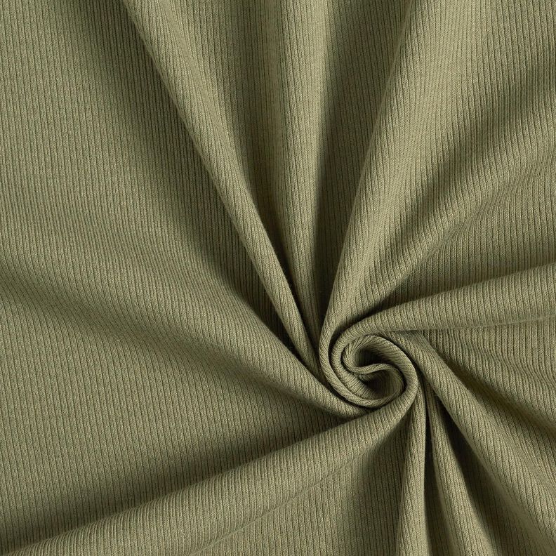 Dżersej prążkowany drobne prążki 2-1-1-1 – jasny khaki,  image number 1