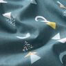Tkanina bawełniana Kreton abstrakcyjne kształty – szary błękit,  thumbnail number 2