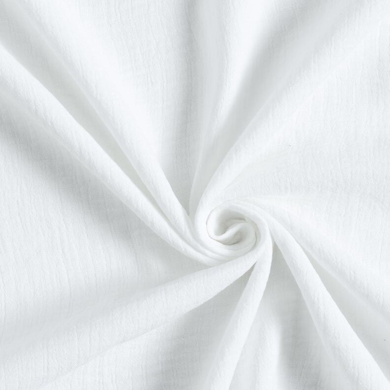 Mieszanka lnu i bawełny Żakard wzór w fale – biel,  image number 4