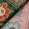 Tkanin dekoracyjna Gobelin kwiatowe ornamenty – zieleń/jasnopomarańczowy,  thumbnail number 4