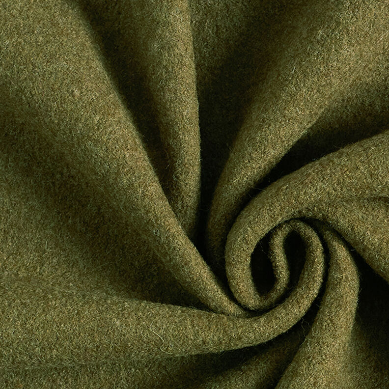Wełniany loden spilśniany Melanż – oliwka,  image number 1
