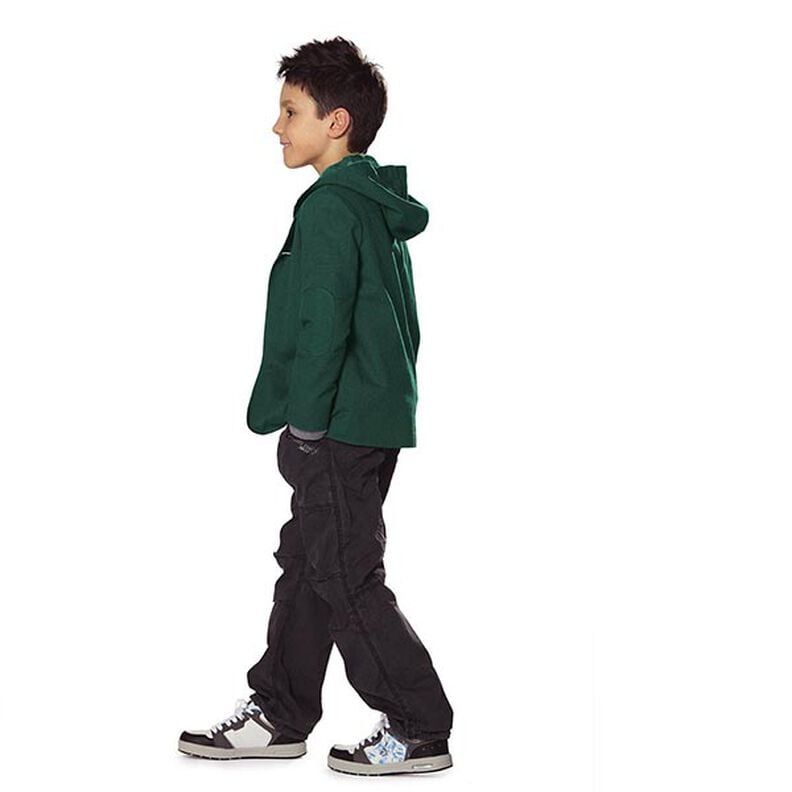 Lekka dresówka pętelkowa french terry jednokol. – zielony jodłowy,  image number 10