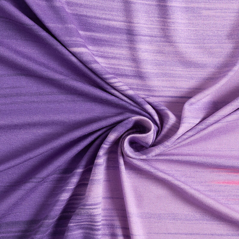 Dżersej wiskozowy w cieniowane podłużne paski – bakłażan/liliowy,  image number 5