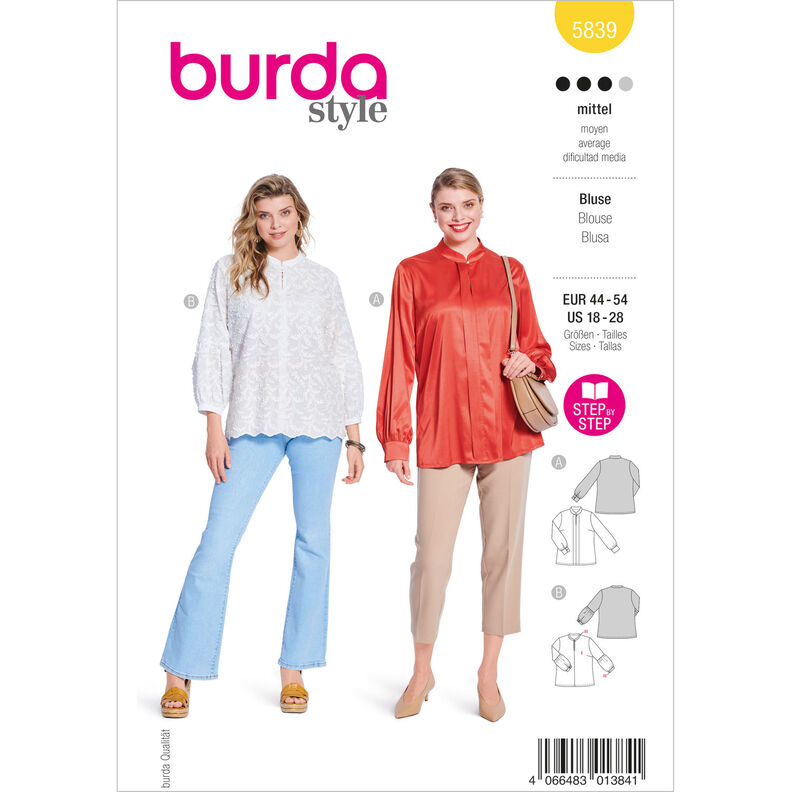 Plus-Size Bluza | Burda 5839 | 44-54,  image number 1