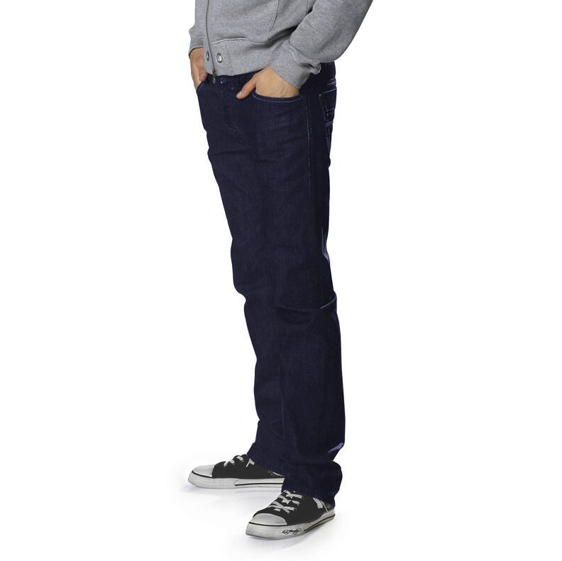 Denim z mieszanki bawełny, średni – ciemnogranatowy,  image number 7