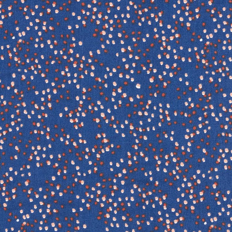 Tkanina bawełniana Kreton kropeczki – indygo,  image number 1