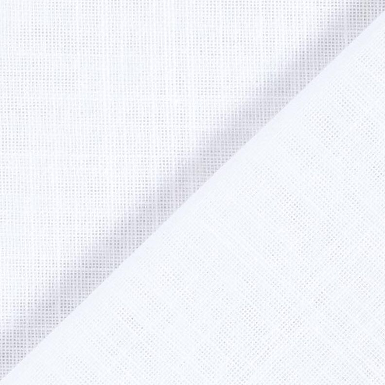 Tkanina na firany woal imitacja lnu 300 cm – biel,  image number 3