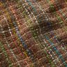 Bouclé mieszanka z żywą wełną kolorowe paski i lureks – średni brąz,  thumbnail number 2