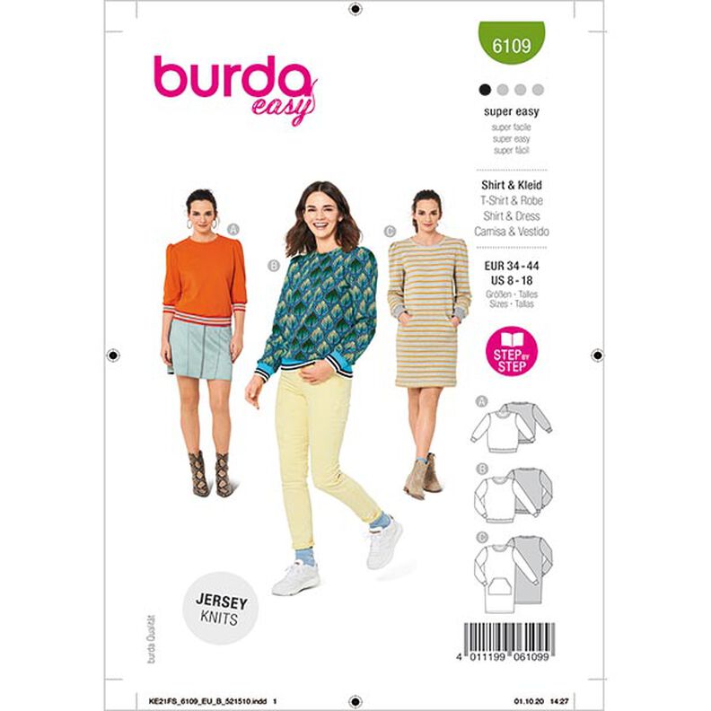 Bluza | Burda 6109 | 34-44,  image number 1