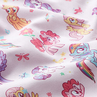 Popelina bawełniana Tkanina na licencji My Little Pony w ogrodzie | Hasbro – różowy, 