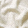 Dzianina o drobnych oczkach, teksturowana kratka – mleczna biel,  thumbnail number 2