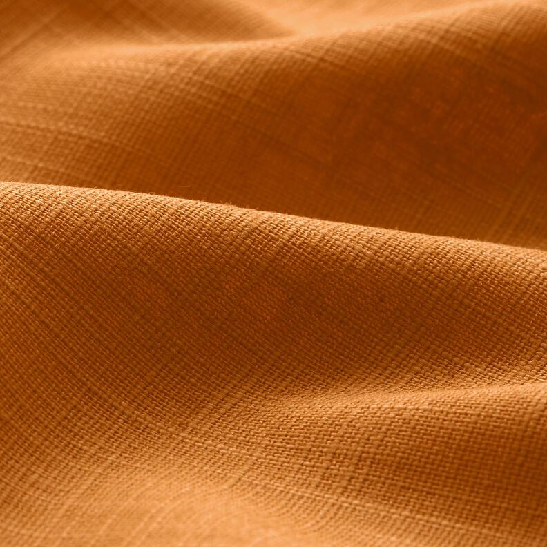 Tkanina lniana mieszanka ramii, średnia – karmelka,  image number 2