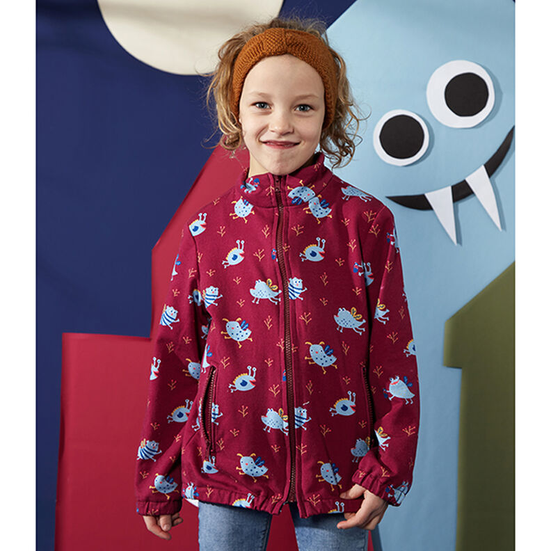 Dżersej bawełniany średniej ciężkości, jednokol. – czerwień,  image number 9