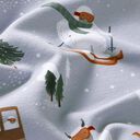 Bio French Terry yeti na nartach nadruk cyfrowy – srebrnoszary, 