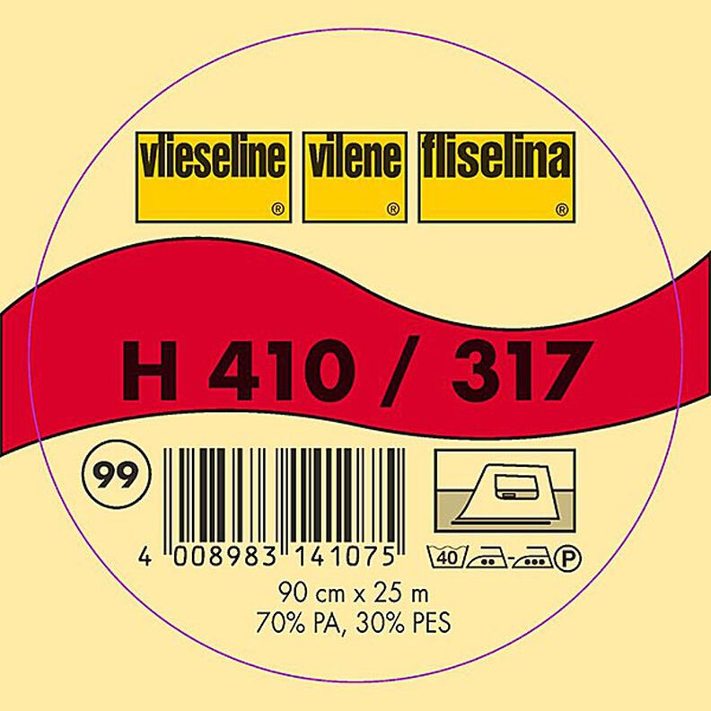 H 410 Wkładka do przyprasowania | Vilene – antracyt,  image number 2