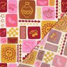 Popelina bawełniana patchwork | Poppy Fabrics – krem/ciemnoczerwony,  thumbnail number 4