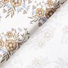 Popelina bawełniana subtelne bukiety – biel/jasny brąz,  thumbnail number 4