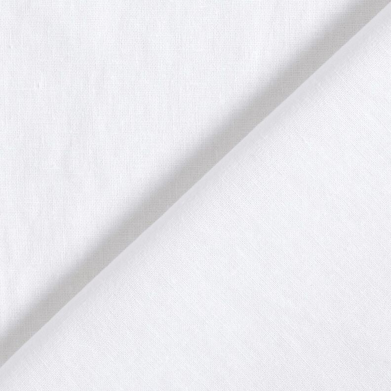 Mieszanka lnu i bawełny z efektem sprania – biel,  image number 3